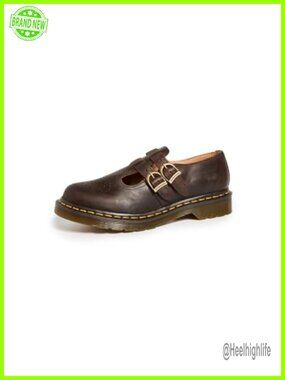 Dr. Martens 8065 Mary Jane Leather Flat Shoes Goodyear Welted Buckle